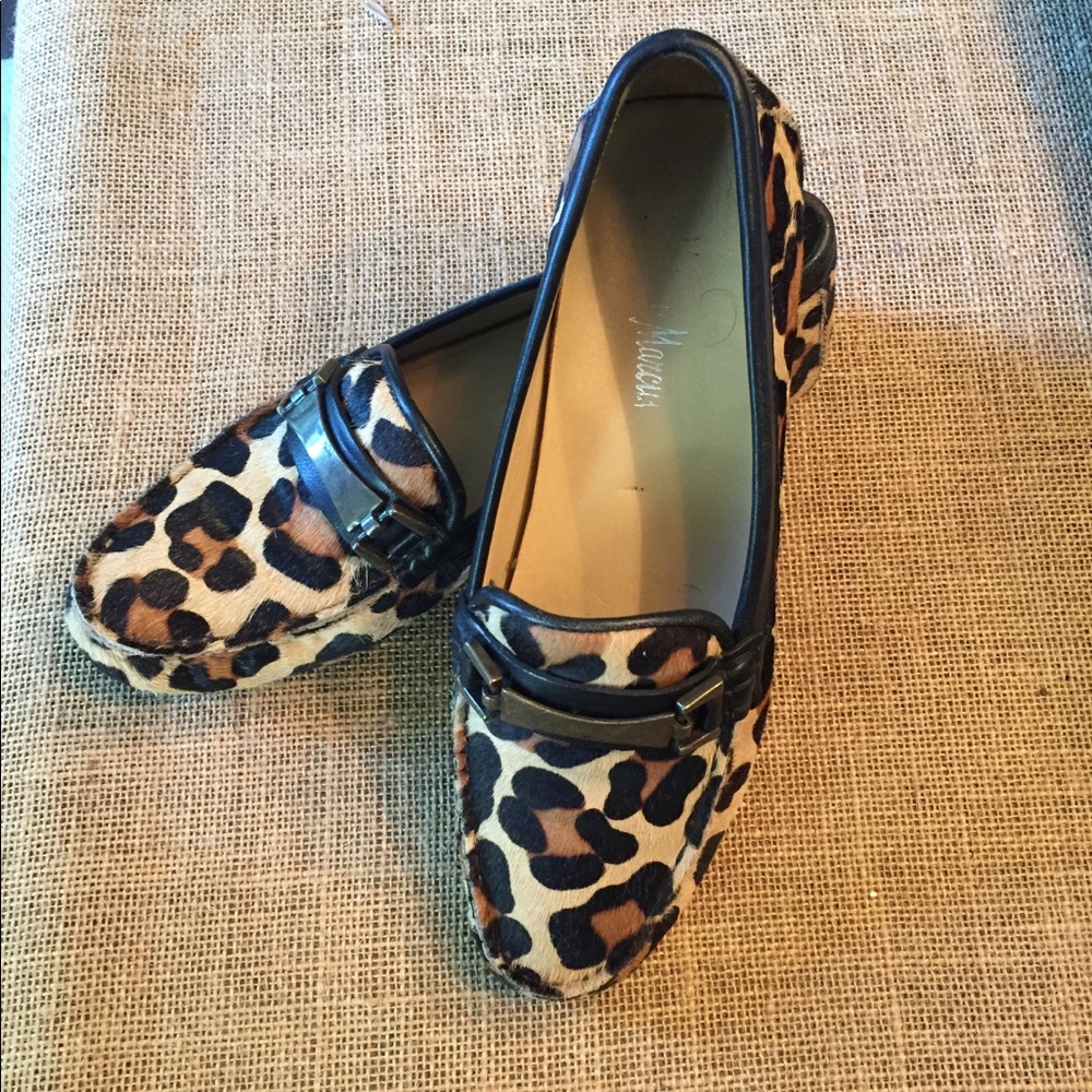 Neiman Marcus calf hair driving Mocs